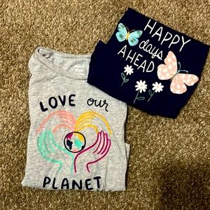 Two long sleeve Carter’s shirts